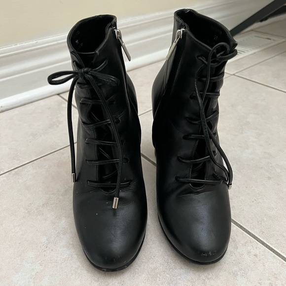 The Kooples black lace up boot heels - Picture 4 of 4